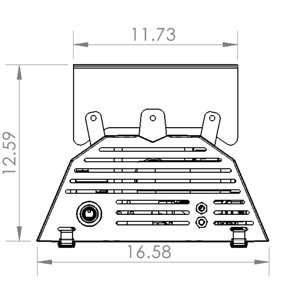 JS-0507-BA-K10 - phantomSchwank STP Mounting Kit for 12' Model, Zero Degree, Ceiling Mount