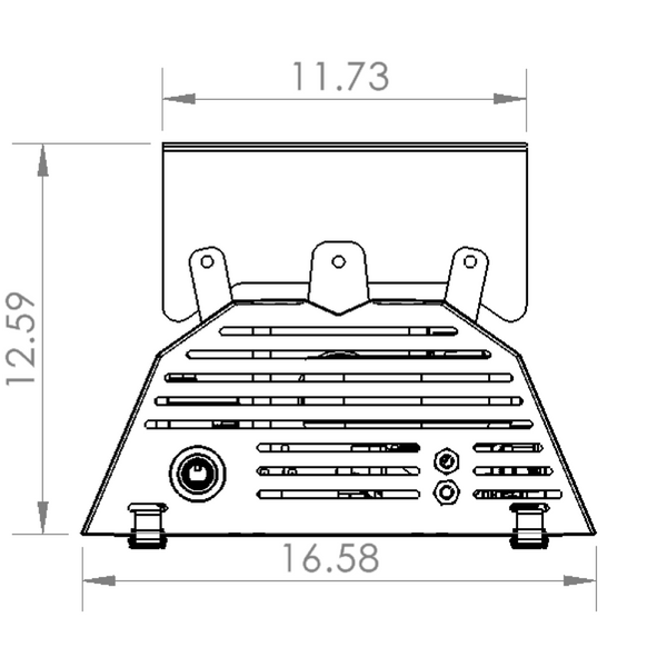 JS-0507-BA-K10 - phantomSchwank STP Mounting Kit for 12' Model, Zero Degree, Ceiling Mount