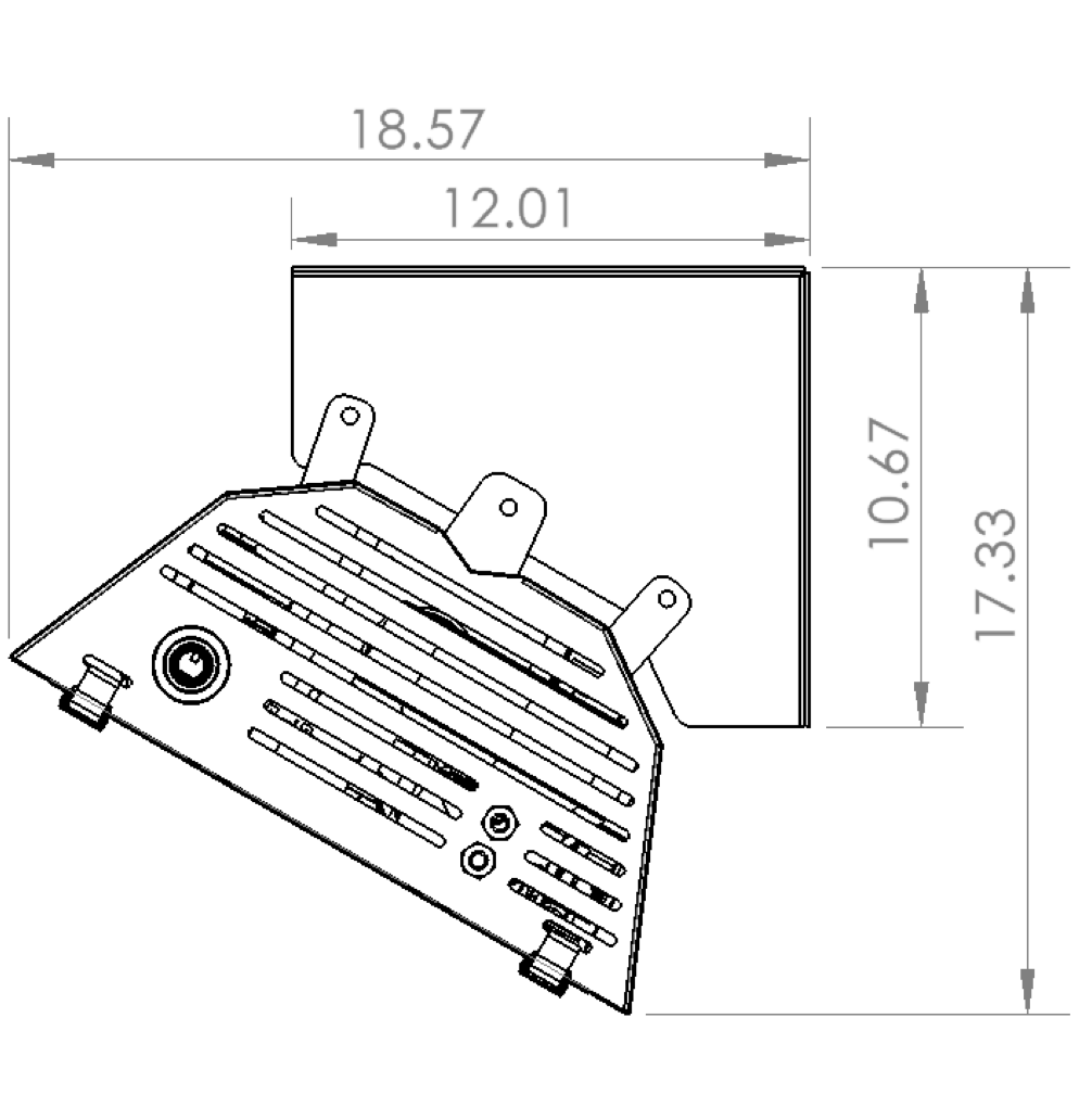 JS-0507-BB-K10 - phantomSchwank STP Mounting Kit for 12' Model, 30 Degree, Ceiling or Wall Mount