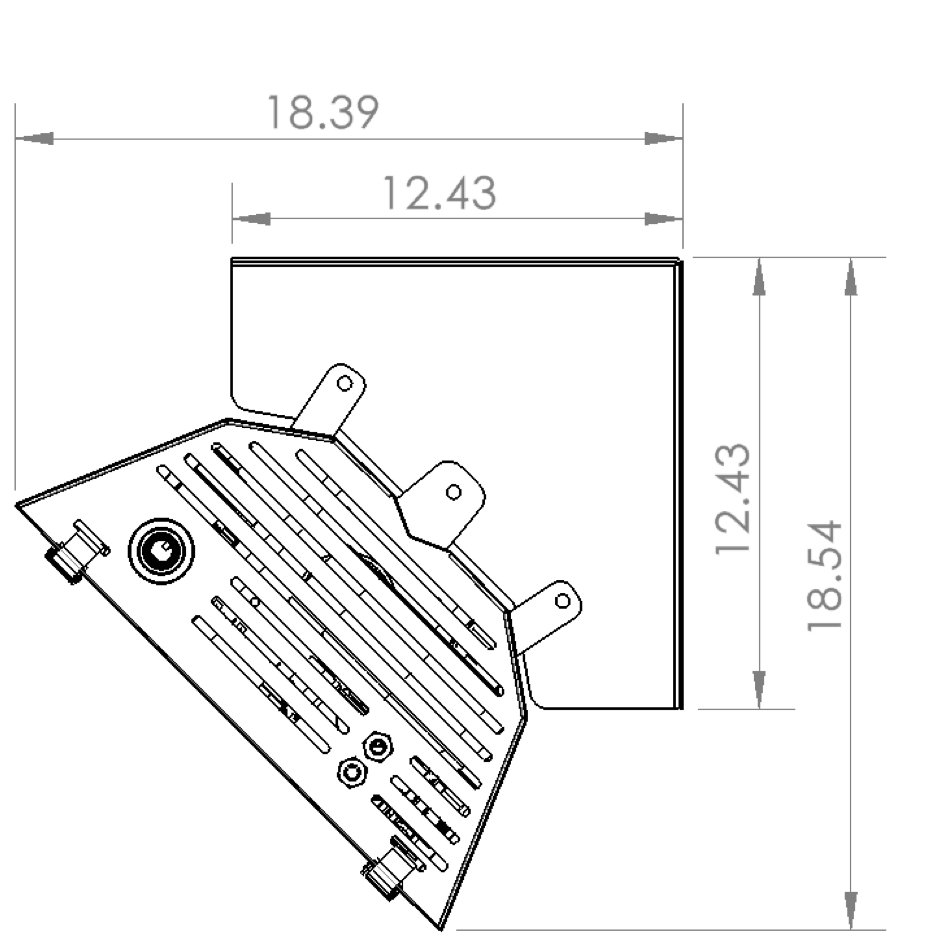 JS-0507-BC-K10 - phantomSchwank STP Mounting Kit for 12' Model, 45 Degree, Ceiling or Wall Mount