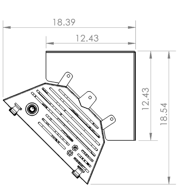 JS-0507-BC-K10 - phantomSchwank STP Mounting Kit for 12' Model, 45 Degree, Ceiling or Wall Mount