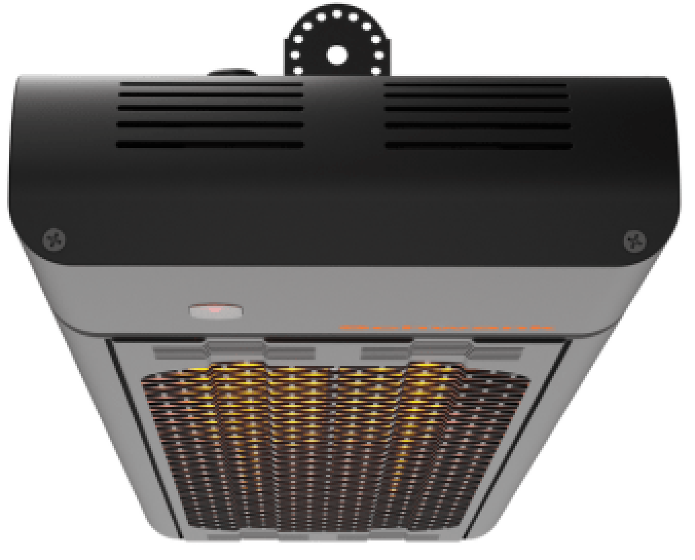 43" 240v/208v 4,000W eSchwank Ghost Series Electric Infrared Heater, Black, Single Phase, 16.7 Amps