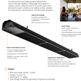 STP-TA11-15-BN - 17', 115k/80k btu 2-Stage - phantomSchwank STP Series, NG (LPG Option), Wireless Control