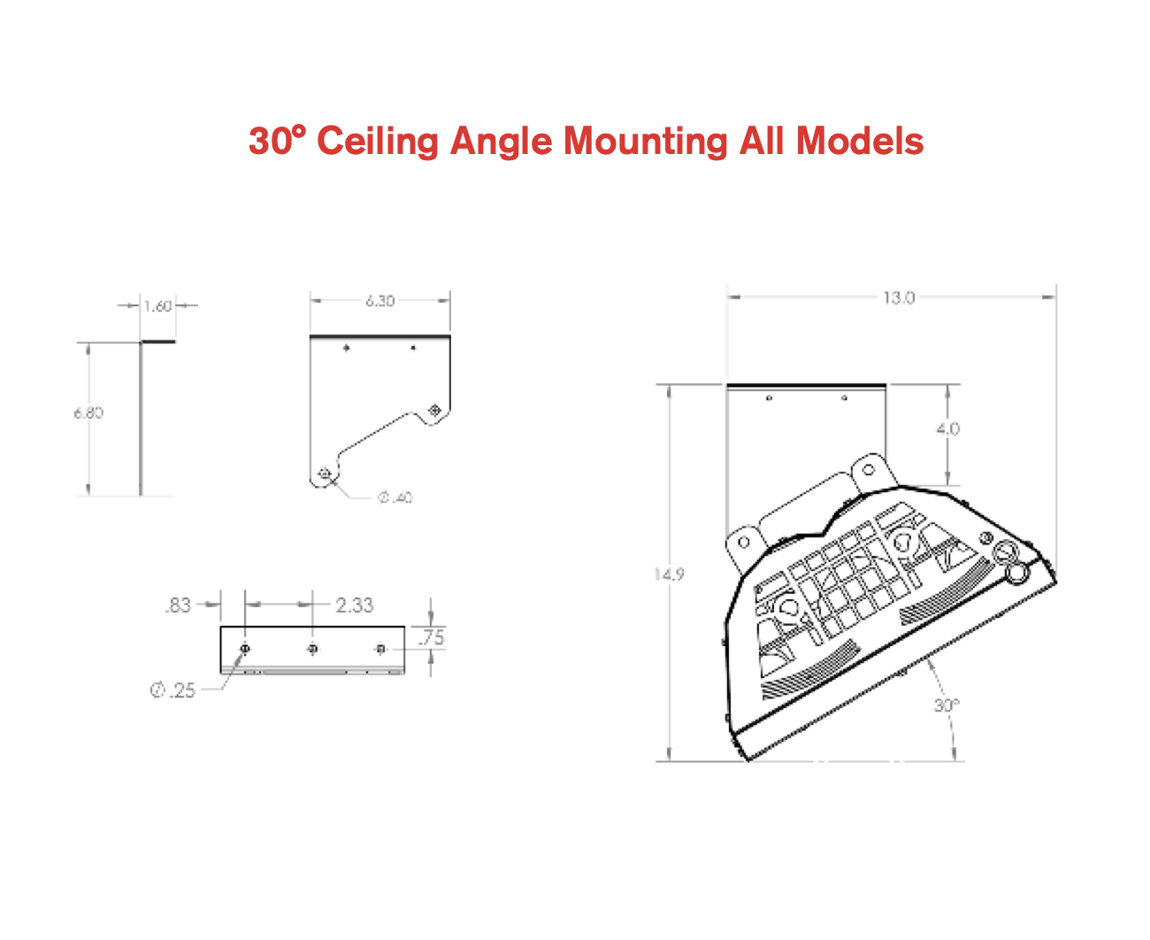 ETSV60/80 Mounting Hardware, 17' or 22' evenTube Vented