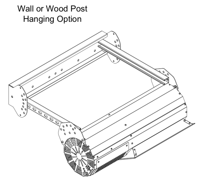 HS043 - Ultimate Mounting Kit for HAB40/50 The Habanero, Pole Mount, Hang from Ceiling or Horizontal Wall Mount